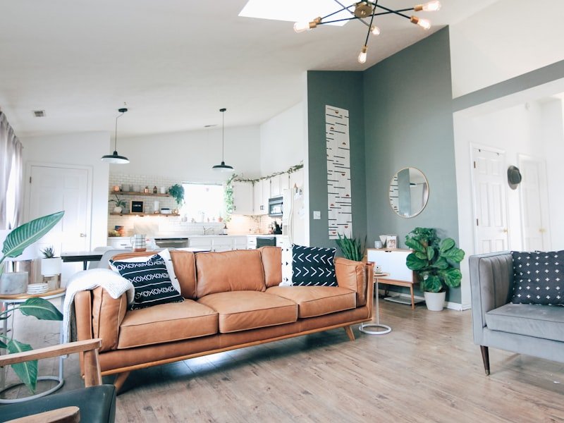 Compact furnished studio apartment
